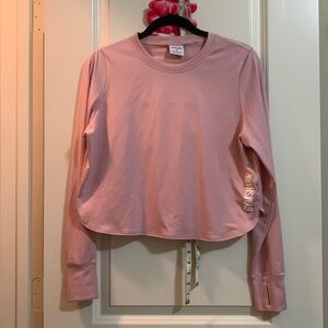 Gymshark pink long sleeve crop top